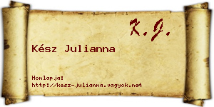Kész Julianna névjegykártya