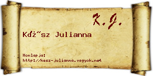 Kész Julianna névjegykártya