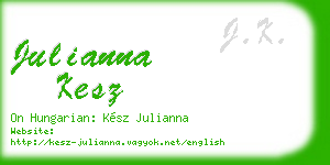 julianna kesz business card